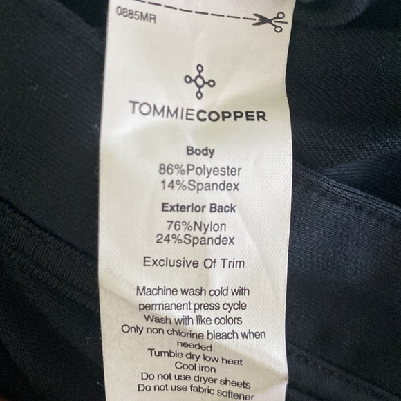 Tommie Copper Full Back Support Zipper Front Shirt | Men's Short Sleeve Size XL - Picture 9 of 9